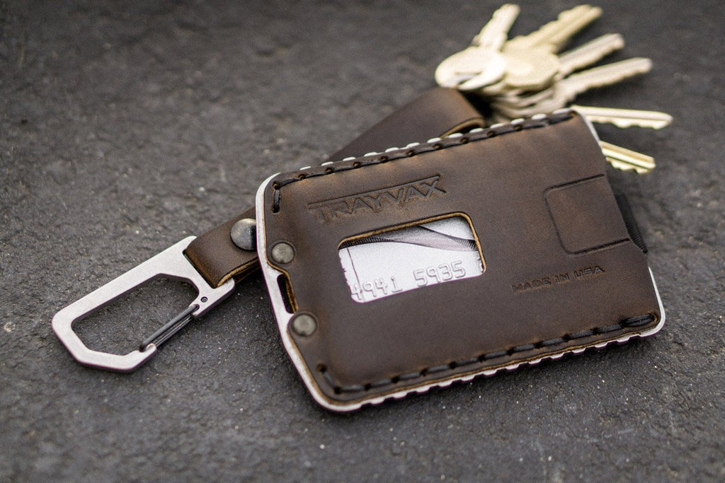 Trayvax Enterprises Keyton Clip | Carabiner Keychain Raw / Mississippi Mud