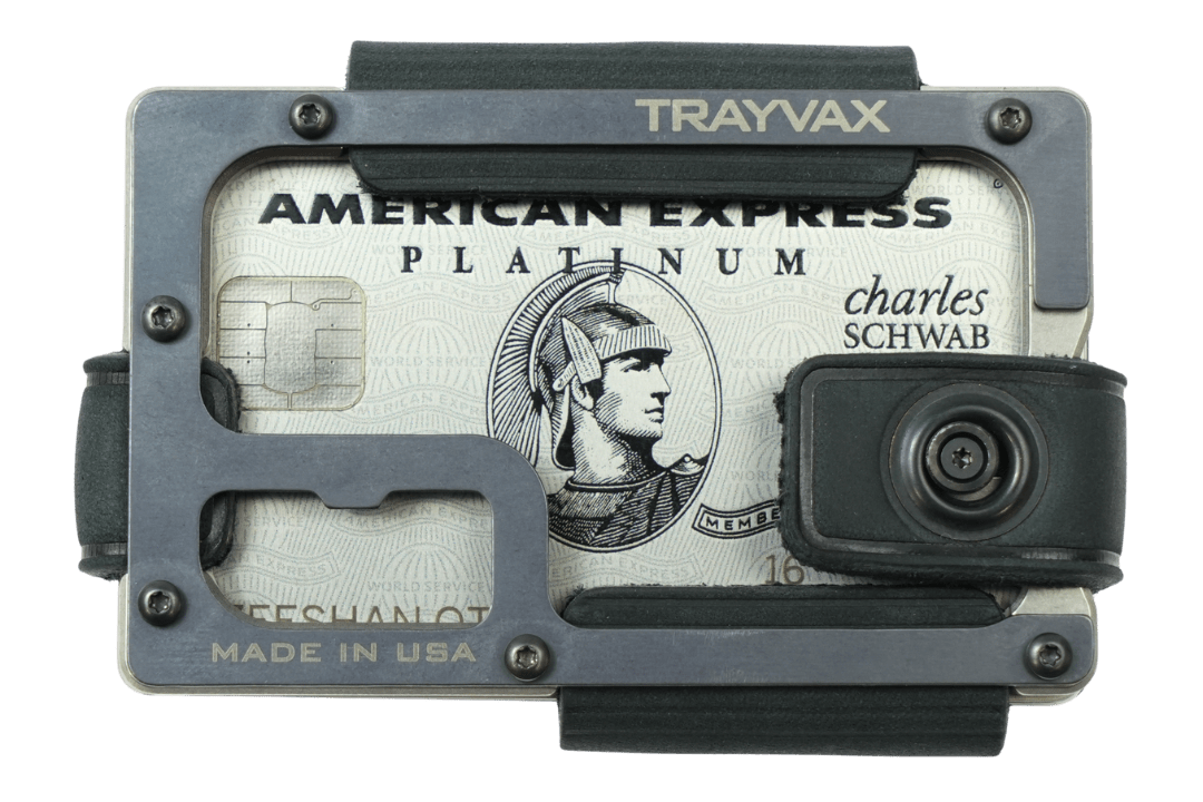 Trayvax Enterprises Wallet With Bottle Opener Contour Lite Wallet - Ti Stealth Black